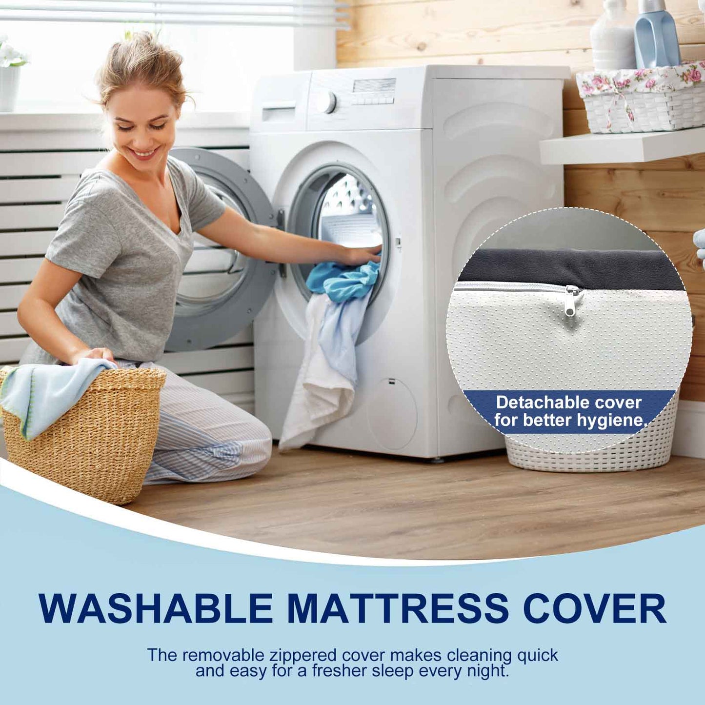 8″ Memory Foam Orthopedic Mattress in a Box – Pressure Relief & Support
