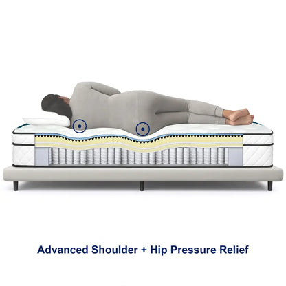 10 Inch Hybrid Mattress in a Box – Gel Foam & Pocket Springs